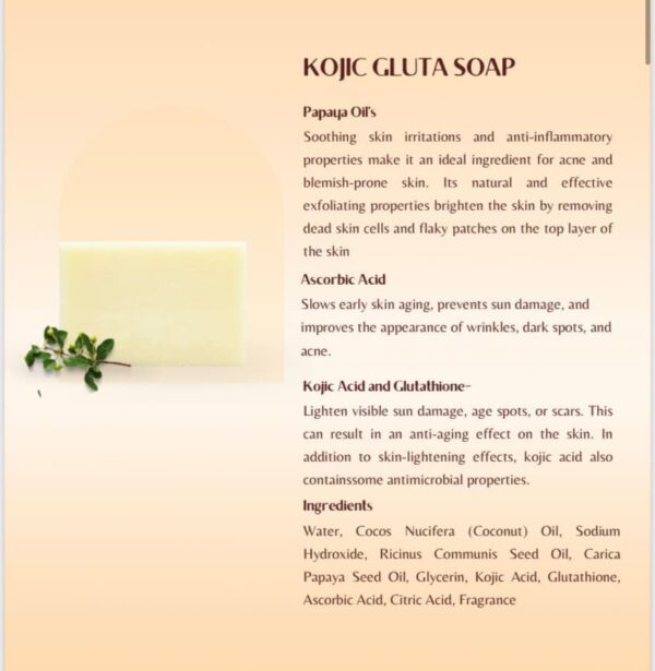 Kojic Gluta Soap - Image 2