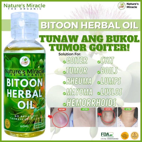 Bitoon Herbal Oil 100ml. - Image 5