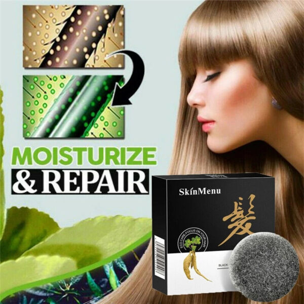 Organic Conditioner He Shouwu Hair Darkening Shampoo Bar Black sesame Fleeceflower Root