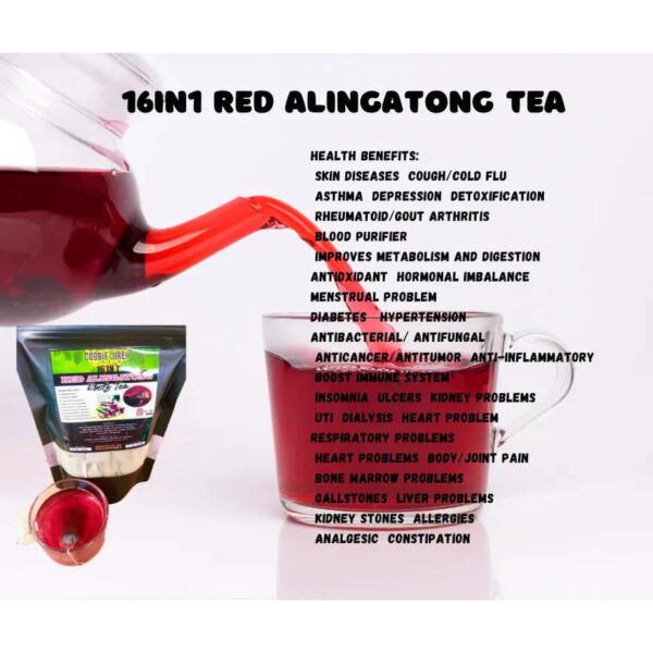 8. 16 in 1 Red Alingatong Roots Tea x 20 tea bags 166 pesos - Image 5