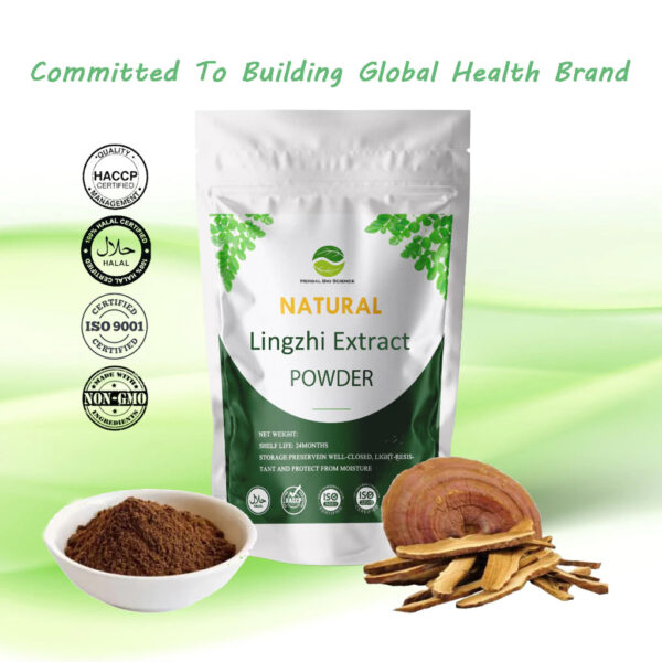 【Natural】100 g. Lingzhi Extract Powder （Reishi mushroom）/Ganoderma Lucidum/Rich in nutrients-Kosher&HALAL Certified