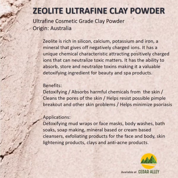 Zeolite Ultrafine Clay Powder: Nature's Deep-Clean Secret for Pure Skin & Internal Balance - Image 2