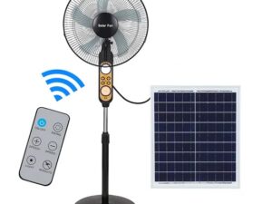 Solar Fan Solar Powered Plug and Play Fan Solar Energy Fan 16inch LED Light20W Solar Panel USB Port