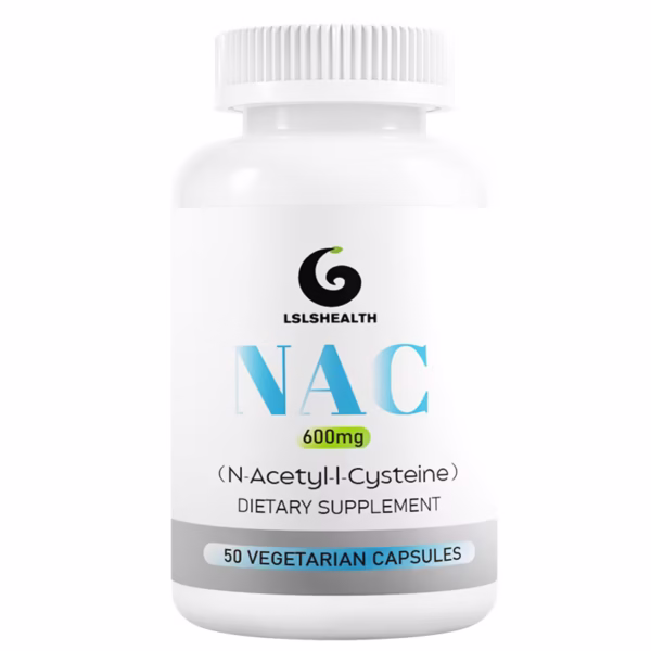 LS Health NAC 600mg, N-Acetyl Cysteine Veg Capsules, (glutathione, skin, beauty, lung)