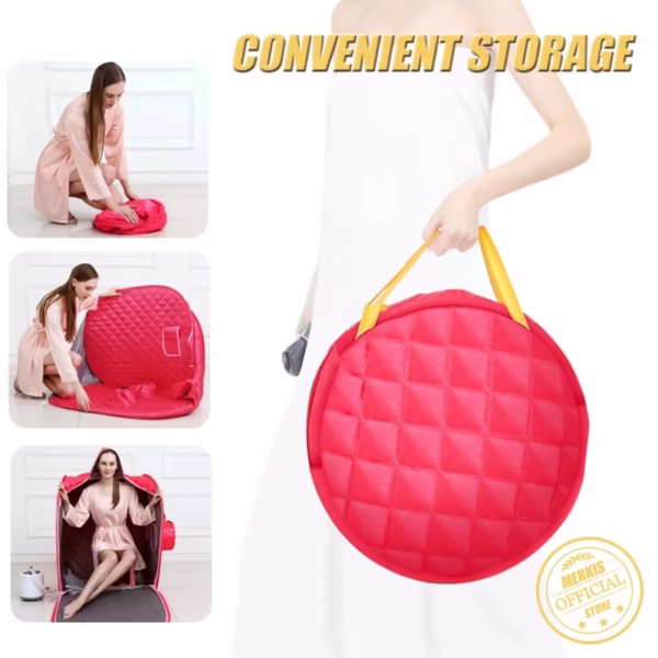 Double Sauna Steam bath Portable Foldable Steam Sauna Sweat Box - Image 4