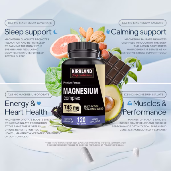Magnesium Complex Supplement 745 mg supports sleep, bone health, immunity, mood support - Image 7