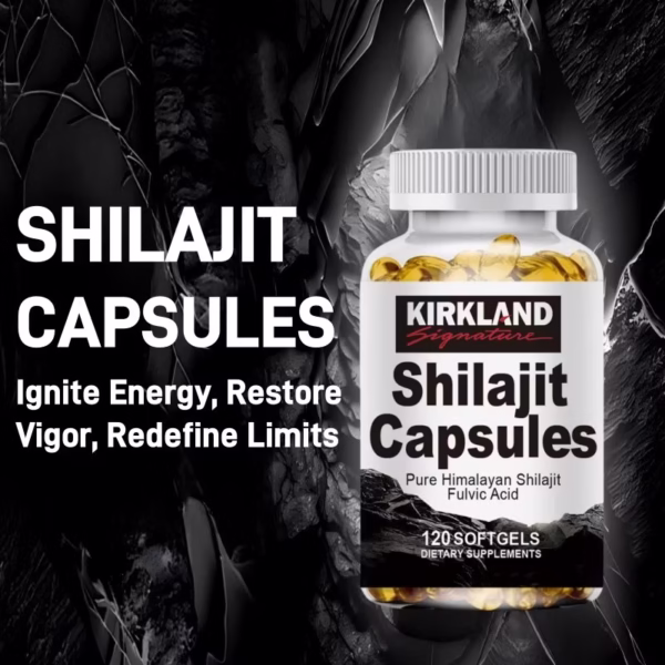Shilajit Capsules Supplements 40% Fulvic Acid & Trace Minerals for Energy, Immunity - Image 2