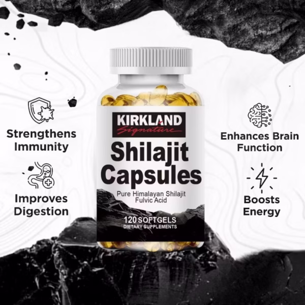 Shilajit Capsules Supplements 40% Fulvic Acid & Trace Minerals for Energy, Immunity - Image 4
