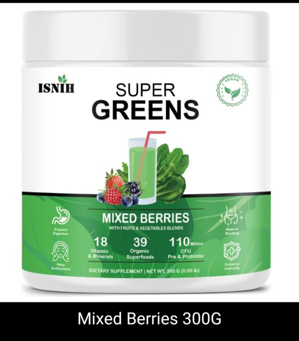 ISNIH 100% Organic Super Greens Powder