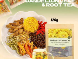 Organic Dandelion Root & Leaf Tea – Detox Cleanse, Weight Loss & Relaxing Night Drink